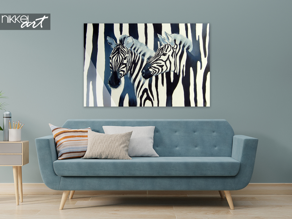 Glazen Schilderij Zebra